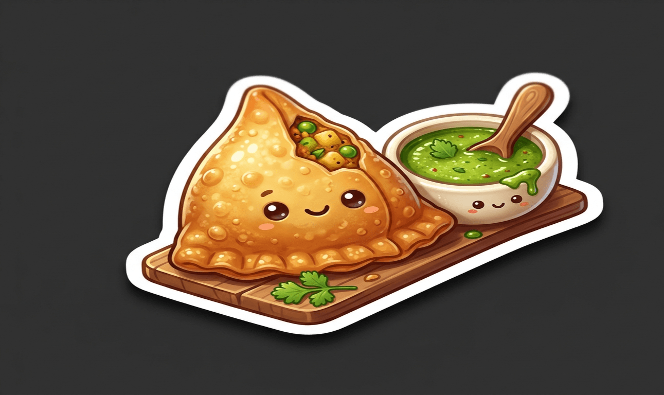 Premium 3D Indian Food Chibi Sticker Generator - Media 1